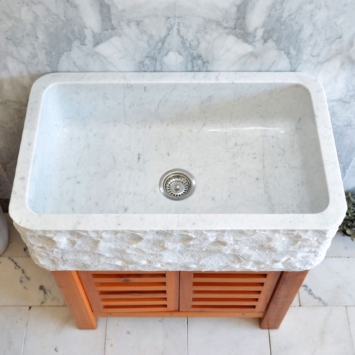 CARRERA WHITE FARMHOUSE SINK