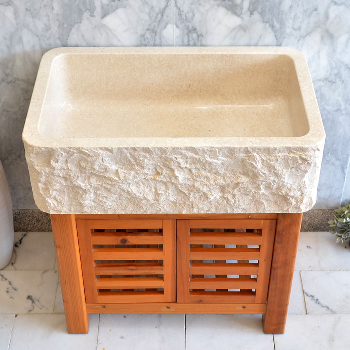 GALALA BEIGE FARMHOUSE SINK